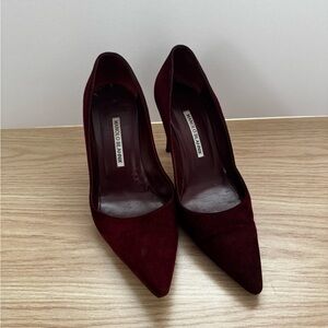 Manolo Blahnik Suede Pumps
